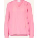 Pinke Casual Comma Casual Identity V-Ausschnitt Blusenshirts & Schlusen aus Viskose für Damen Größe S 