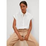 Weiße Casual Ärmellose Comma Casual Identity Hemdblusen aus Baumwolle trocknergeeignet für Damen für den für den Sommer 