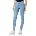 Blaue Casual Comma Casual Identity Skinny Jeans mit Reißverschluss aus Baumwolle für Damen Weite 34 