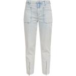 Hellblaue Unifarbene Casual Comma Casual Identity Tapered Jeans aus Denim für Damen Größe XS - versandkostenfrei 