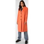 Orange Unifarbene Casual Comma Casual Identity Wollmäntel aus Wolle für Damen Größe L 