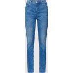 Reduzierte Blaue Casual Comma Casual Identity Slim Fit Jeans mit Reißverschluss aus Baumwolle für Damen Größe XS 