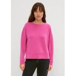 comma casual identity Sweatshirt »Sweatshirt in Scuba-Qualität« (1-tlg) Label-Patch, rosa