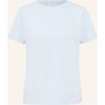 Hellblaue Casual Comma Casual Identity T-Shirts aus Baumwolle für Damen Größe M 