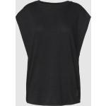 Schwarze Unifarbene Casual Comma Casual Identity T-Shirts aus Viskose für Damen Größe S 