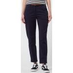 Marineblaue Business Comma Business-Hosen mit Gürtel aus Baumwollmischung für Damen Größe M 