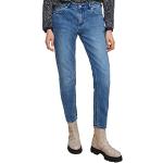 Reduzierte Blaue Comma Slim Fit Jeans mit Reißverschluss aus Denim für Damen Größe M 