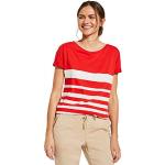Rote Casual Kurzärmelige Comma Shirts mit Tasche für Damen Größe S 
