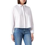 Reduzierte Weiße Langärmelige Comma Tunika-Blusen für Damen Größe L Große Größen 