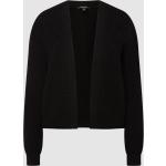 Schwarze Comma Mini Stehkragen Damencardigans & Damenstrickjacken aus Baumwolle Cropped Größe L 
