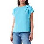 Reduzierte Blaue Bestickte Kurzärmelige Comma Damensweatshirts Größe M 