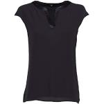 Reduzierte Marineblaue Elegante Kurzärmelige Comma T-Shirts für Damen Größe L Große Größen 