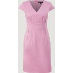 Rosa Elegante Comma Mini Nachhaltige V-Ausschnitt Minikleider & kurze Kleider für Damen Größe L 