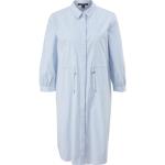 Blaue 3/4-ärmelige Comma Mini Minikleider & kurze Kleider aus Popeline für Damen Größe L 
