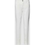Weiße Unifarbene Comma Röhrenhosen aus Baumwollmischung für Damen Größe XS Weite 40, Länge 32 