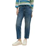 Reduzierte Blaue Casual Comma Casual Identity Slim Fit Jeans mit Reißverschluss aus Baumwolle für Damen Weite 38 