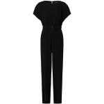 Schwarze Unifarbene Comma Damenjumpsuits & Damenoveralls aus Polyester 