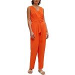 Orange Unifarbene Ärmellose Comma Damenjumpsuits & Damenoveralls mit Reißverschluss aus Polyester Größe M für den für den Sommer 