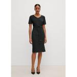Schwarze Elegante Comma Mini V-Ausschnitt Minikleider & kurze Kleider mit Reißverschluss aus Polyamid für Damen Größe XS 