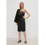 Schwarze Elegante Ärmellose Comma Mini Minikleider & kurze Kleider aus Satin für Damen Größe XS 