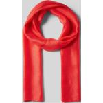 Rote Unifarbene Comma Seidenschals aus Seide für Damen Einheitsgröße 