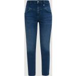 Blaue Comma Nachhaltige Slim Fit Jeans mit Reißverschluss aus Denim für Damen 