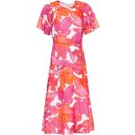 Pinke Sommerkleider mit Reißverschluss für Damen Größe XS für den für den Sommer 