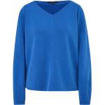 Blaue Langärmelige Comma Damensweatshirts Größe L 