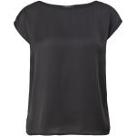 Schwarze Elegante Comma U-Boot-Ausschnitt T-Shirts für Damen Größe S 