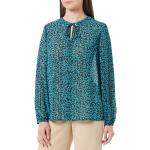 Reduzierte Langärmelige Comma Tunika-Blusen aus Chiffon für Damen Größe L 