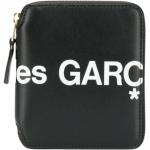 Reduzierte Schwarze Comme des Garçons Brieftaschen mit Reißverschluss aus Leder für Herren 