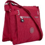 Rote Messenger Bags & Kuriertaschen mit Reißverschluss aus Polyester 