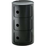 Schwarze Kartell Componibili Rollcontainer Höhe 50-100cm, Tiefe 50-100cm 