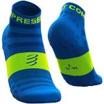 COMPRESSPORT Erwachsene (Unisex) Pro Racing Socks v3.0 Ultralight Run Low Leichte Laufsocken, Fluo Blue, T4