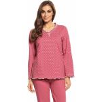 Rosa COMTESSA Damenschlafanzüge & Damenpyjamas aus Baumwolle Größe L 