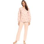 Comtessa Damen Schlafanzug Pyjama Langarm Knopfleiste 222319 Farbe: Apricot 100% Baumwolle Gr. 50 XL