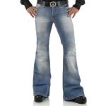 Comycom Jeans mit Schlag verwaschen Star Blue hellblau 72 32/30