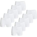 Reduzierte Weiße Elegante CON-TA Basic-Slips aus Baumwolle für Damen Größe XL 10-teilig 