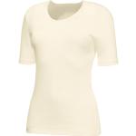 Beige Animal-Print Kurzärmelige CON-TA Kurzarm-Unterhemden für Damen 