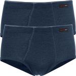 Blaue Elegante CON-TA Feinripp-Unterhosen aus Baumwollmischung für Herren Größe 3 XL 2-teilig 