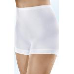 Weiße CON-TA Oeko-Tex Feinripp-Unterhosen aus Baumwolle für Damen Größe XL Große Größen 5-teilig 