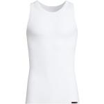 Weiße CON-TA Feinripp-Unterhemden aus Baumwolle für Herren 