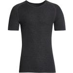 Schwarze Kurzärmelige Kurzarm-Unterhemden für Herren 