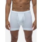Weiße Unifarbene CON-TA Feinripp-Unterhosen für Herren Größe 4 XL 