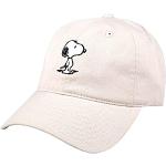 Hellbraune Bestickte Die Peanuts Snoopy Snapback-Caps aus Baumwolle Handwäsche für Damen Einheitsgröße 