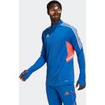 Blaue adidas Predator Trainingsjacken für Herren zum Fußballspielen 