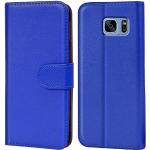 Blaue Samsung Galaxy S7 Edge Cases Art: Flip Cases mit Bildern aus Leder 