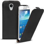 Conie Hülle für Samsung Galaxy S4 Mini Flip Case, Klapphülle Schwarz, PU Leather Case, Premium Handy Schutz Hülle aus PU Leder, für Samsung Galaxy S4 Mini (4.3")