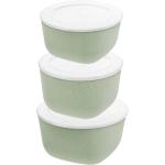 Grüne Koziol Quadratische Brotdosen aus Kunststoff mit Deckel 3-teilig 