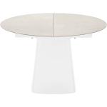 Weiße Runde Runde Tische 120 cm ausziehbar Höhe 50-100cm 